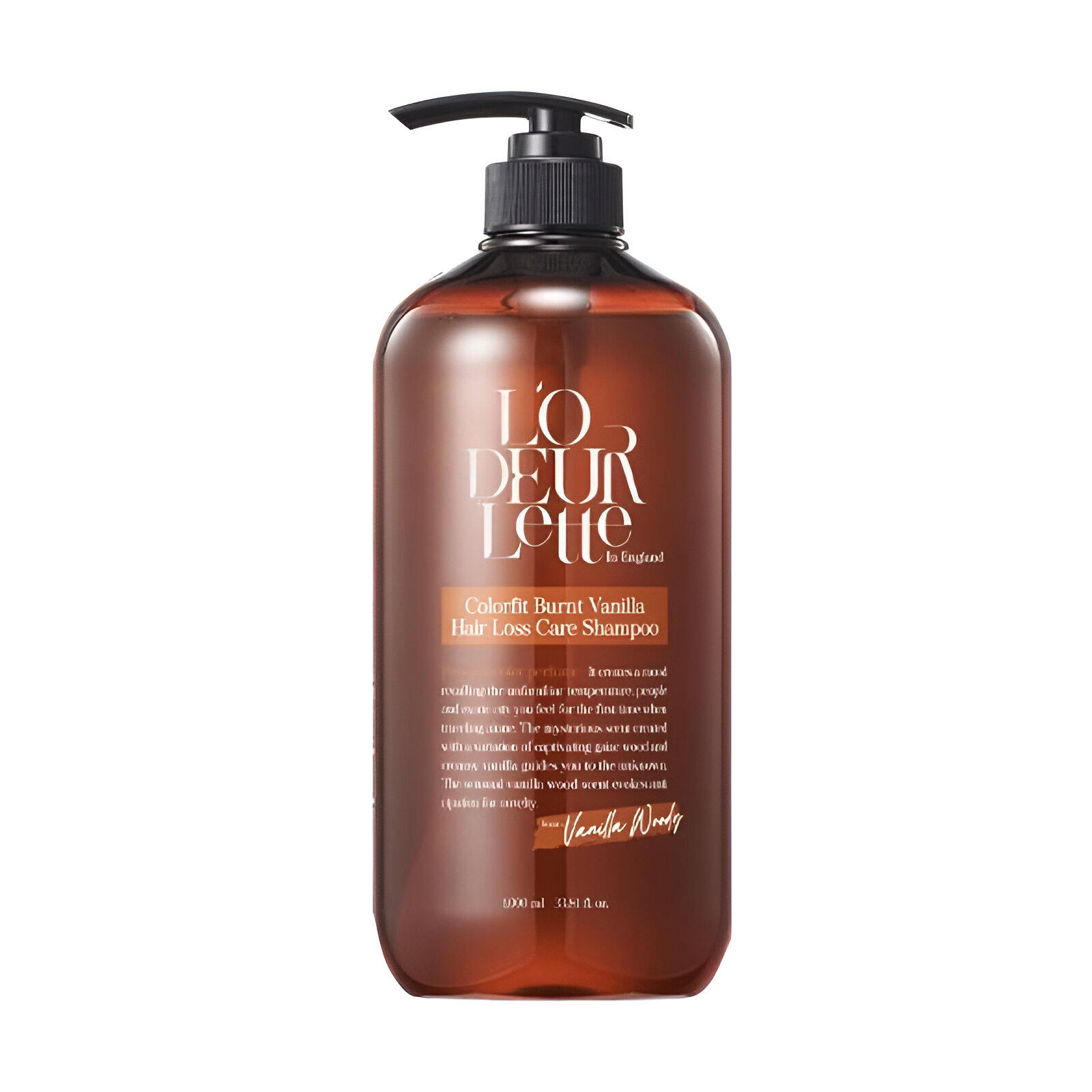 Шампунь для волосся L'Odeurlette In England Colorfit Burnt Vanilla Hair Lost Care Shampoo, 1 л