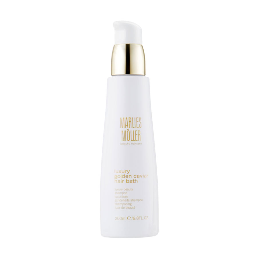 Шампунь для волосся Marlies Moller Luxury Golden Caviar Hair Bath з екстрактом чорної ікри, 200 мл