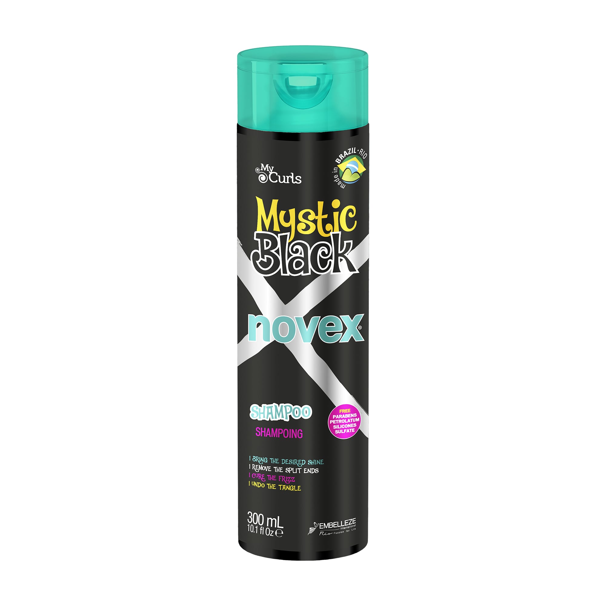 Шампунь для волосся Novex Mystic Black Shampoo з олією баобаба, 300 мл