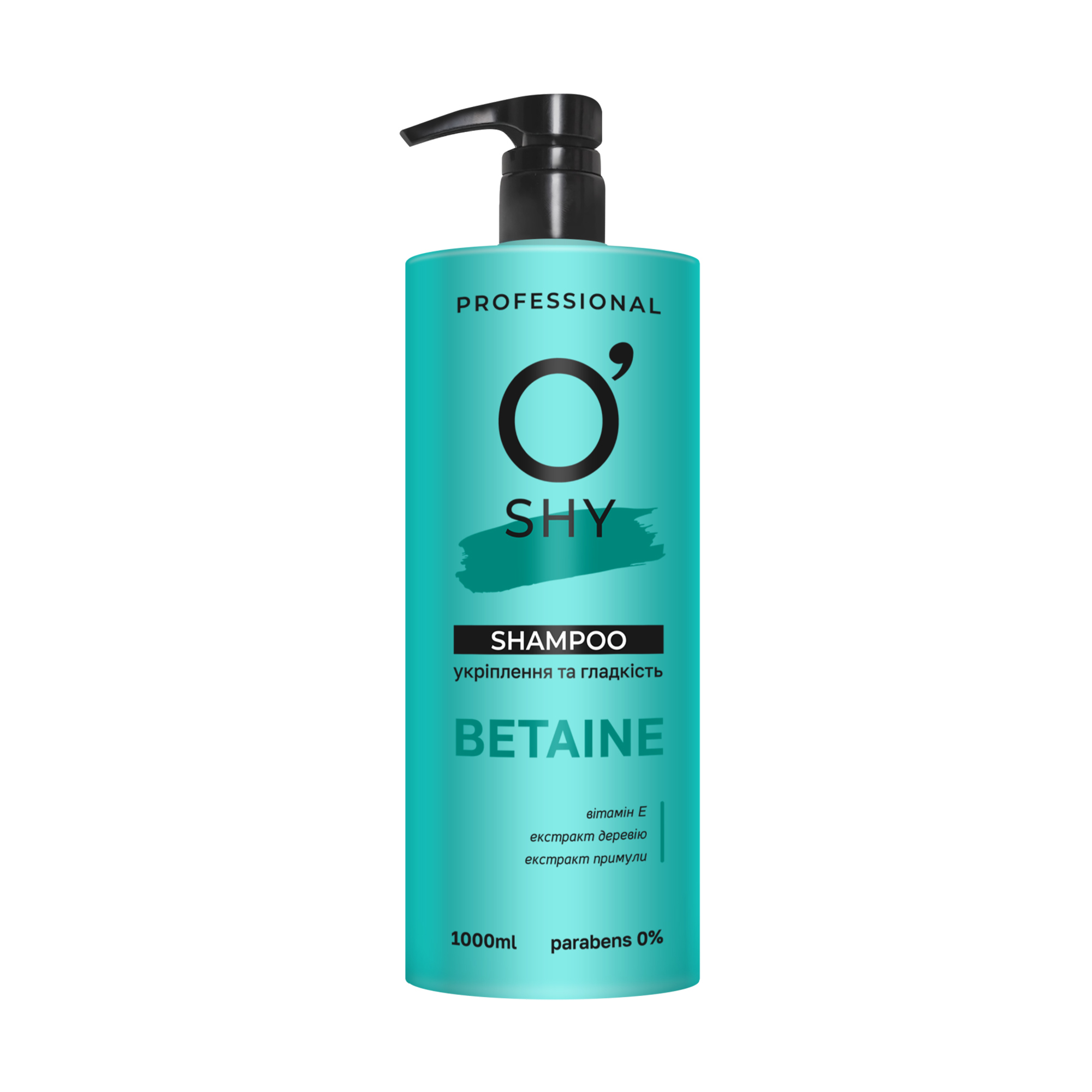 Шампунь для волосся O'shy Betaine Shampoo Зміцнення та гладкість, 1 л
