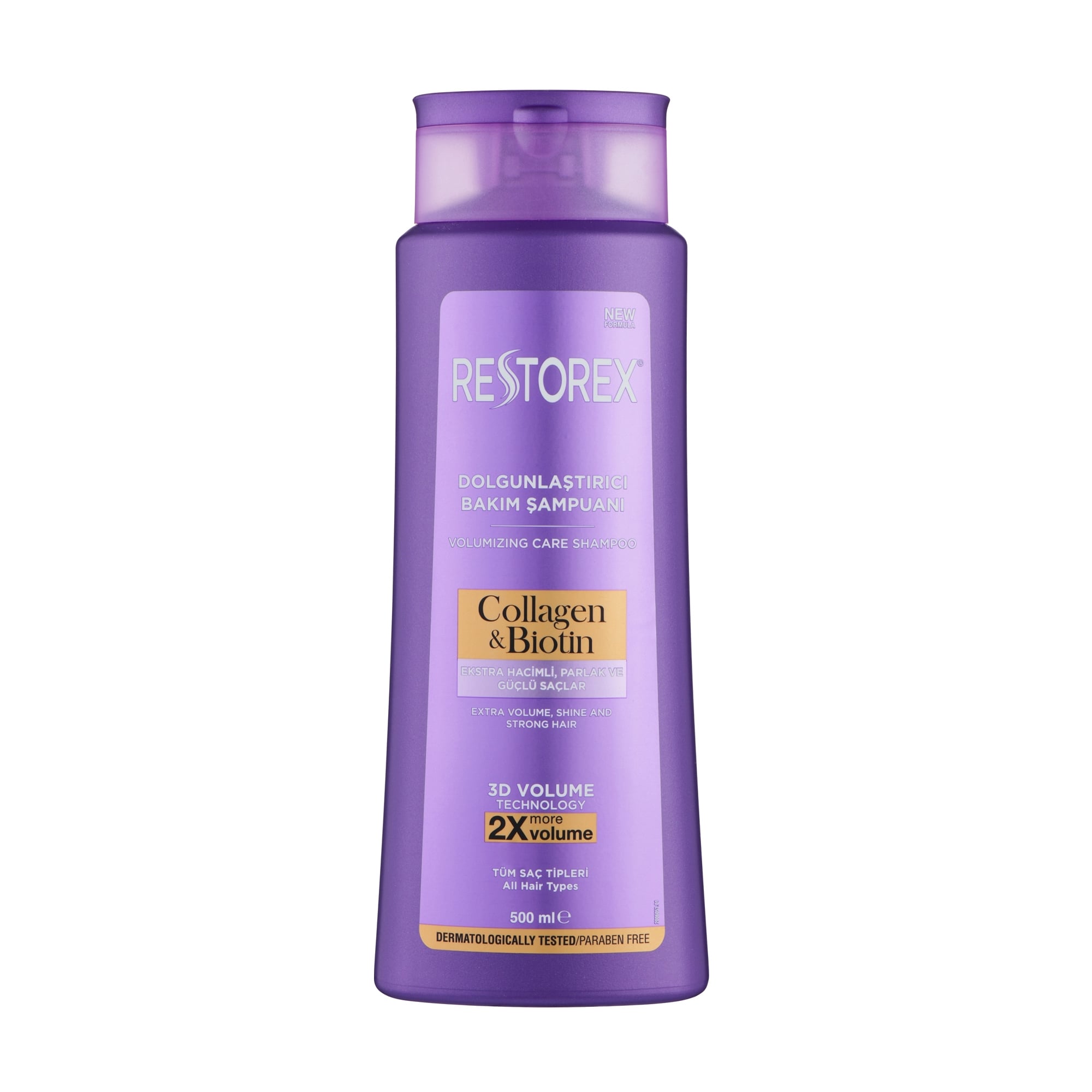 Шампунь для волосся Restorex Collagen &amp; Biotin Volumizing Care Shampoo для надання об`єму, 500 мл