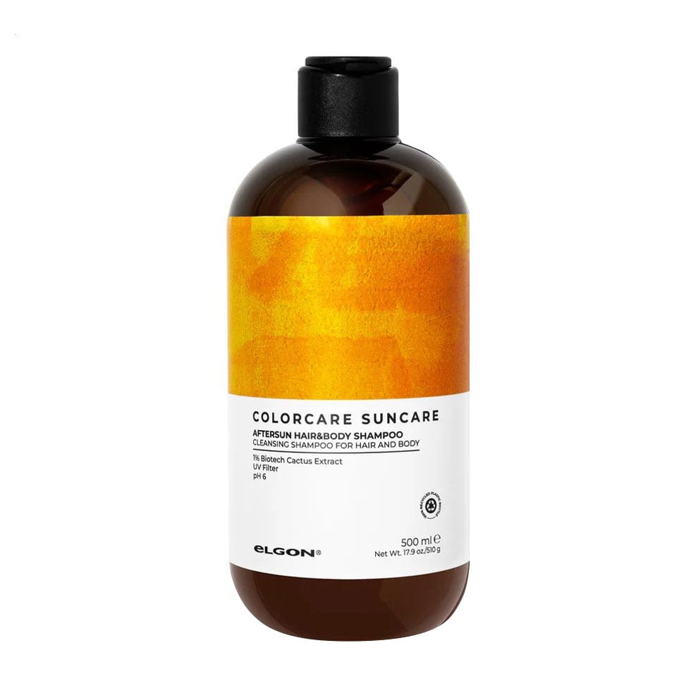 Шампунь для волосся та тіла Elgon Colorcare Suncare Aftersun Hair &amp; Body Shampoo Після сонця, 500 мл