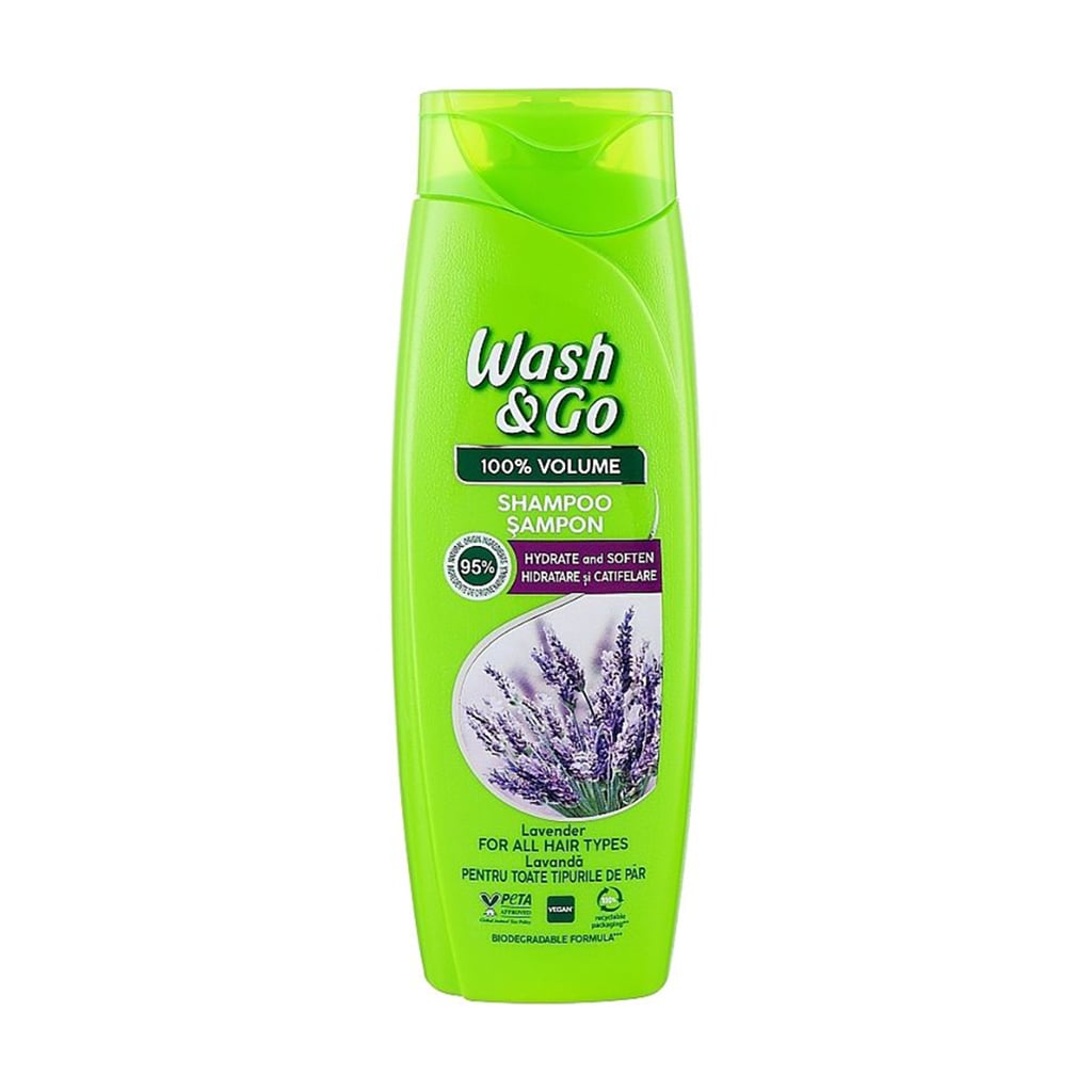 Шампунь для волосся Wash&amp;Go з екстрактом лаванди, 360 мл
