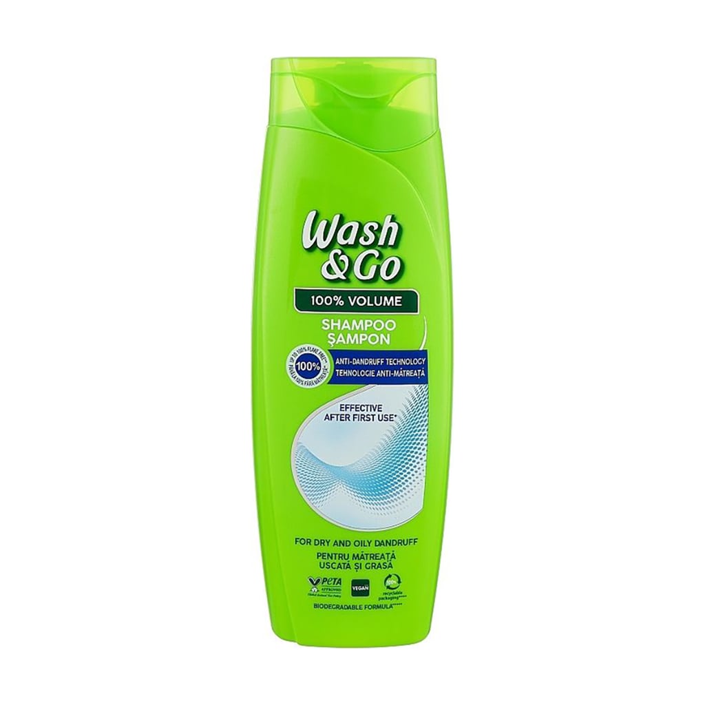 Шампунь для волосся Wash&amp;Go з технологією ZPT, проти лупи, 360 мл