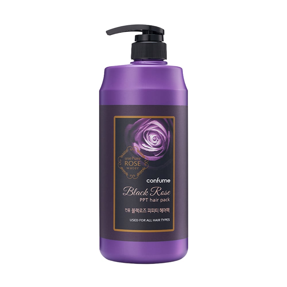 Шампунь для волосся Welcos Confume Black Rose PPT Shampoo Чорна троянда, 1 л