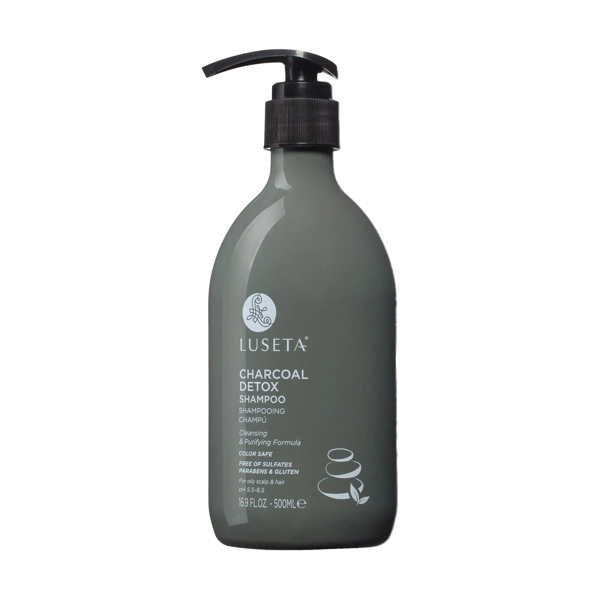Шампунь для жирного волосся Luseta Charcoal Detox Shampoo, 500 мл