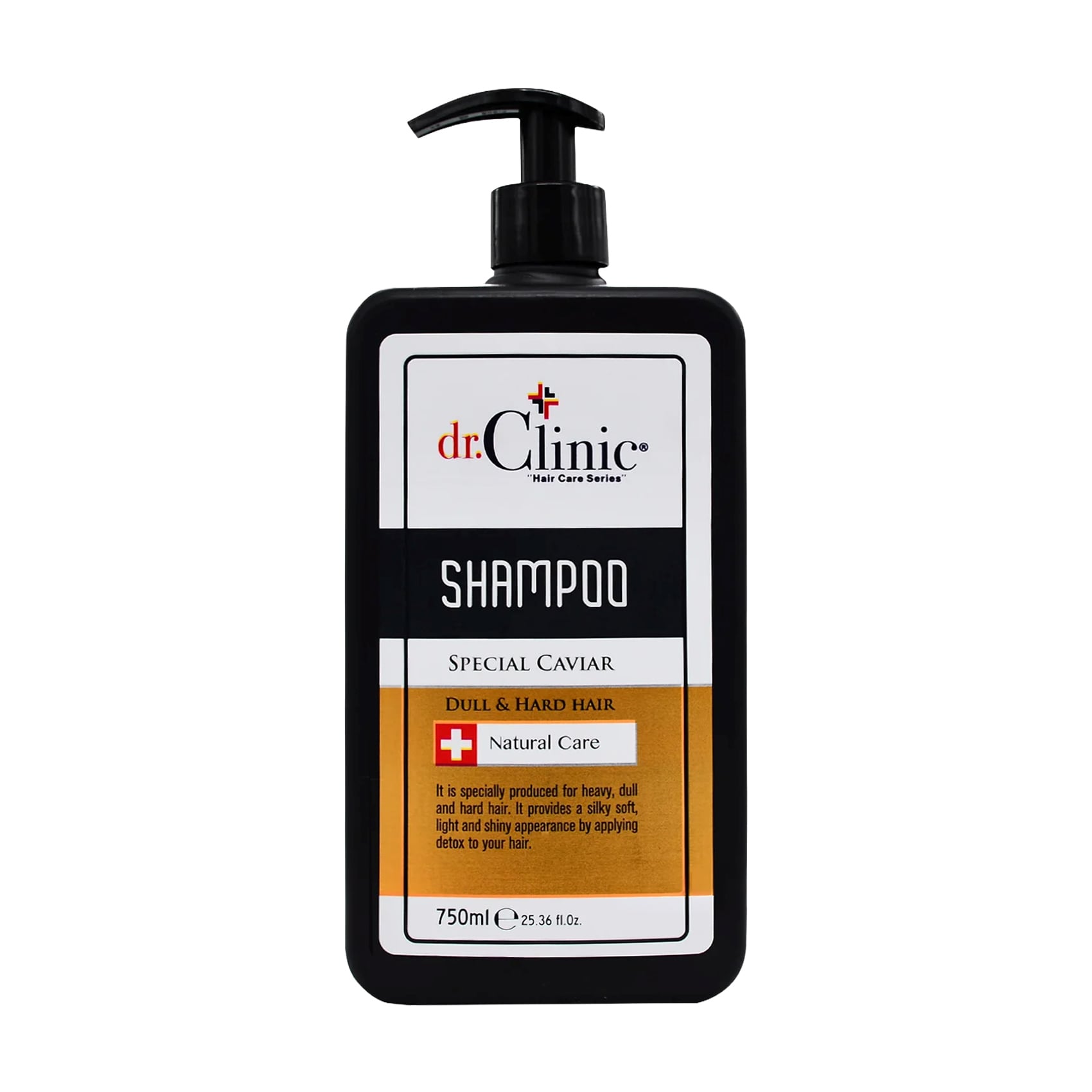 Шампунь Dr.Clinic Special Caviar Dull &amp; Hard Hair Shampoo для тьмяного та жорсткого волосся, 750 мл