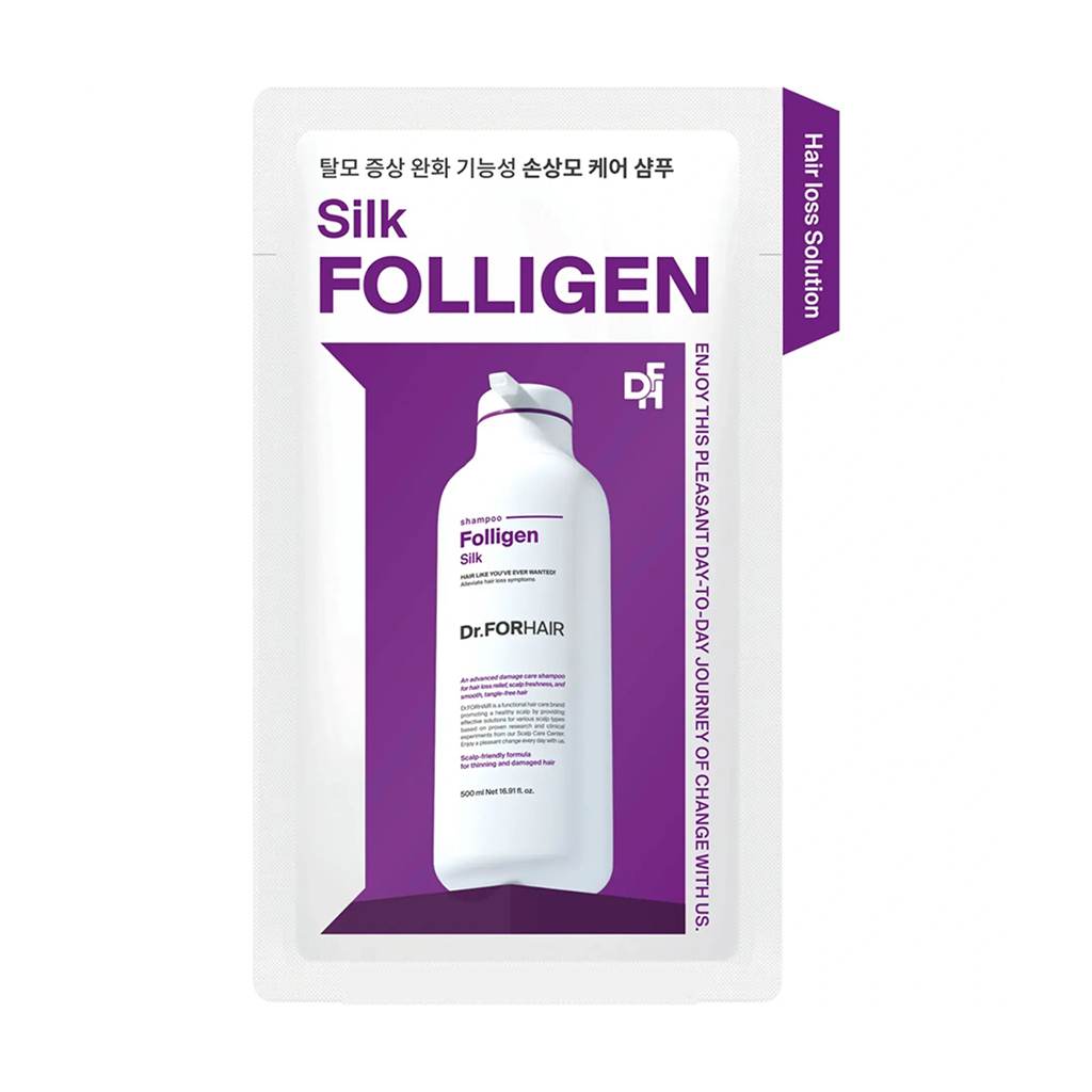 Шампунь Dr.FORHAIR Folligen Silk Shampoo для пошкодженого волосся, 10 мл