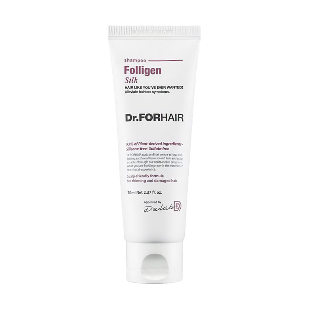 Шампунь Dr.FORHAIR Folligen Silk Shampoo для пошкодженого волосся, 70 мл