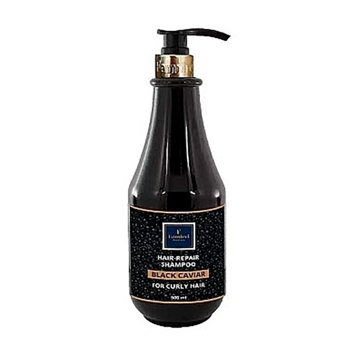 Шампунь Famirel Black Caviar Shampoo для кучерявого волосся, з екстрактом чорної ікри, 500 мл