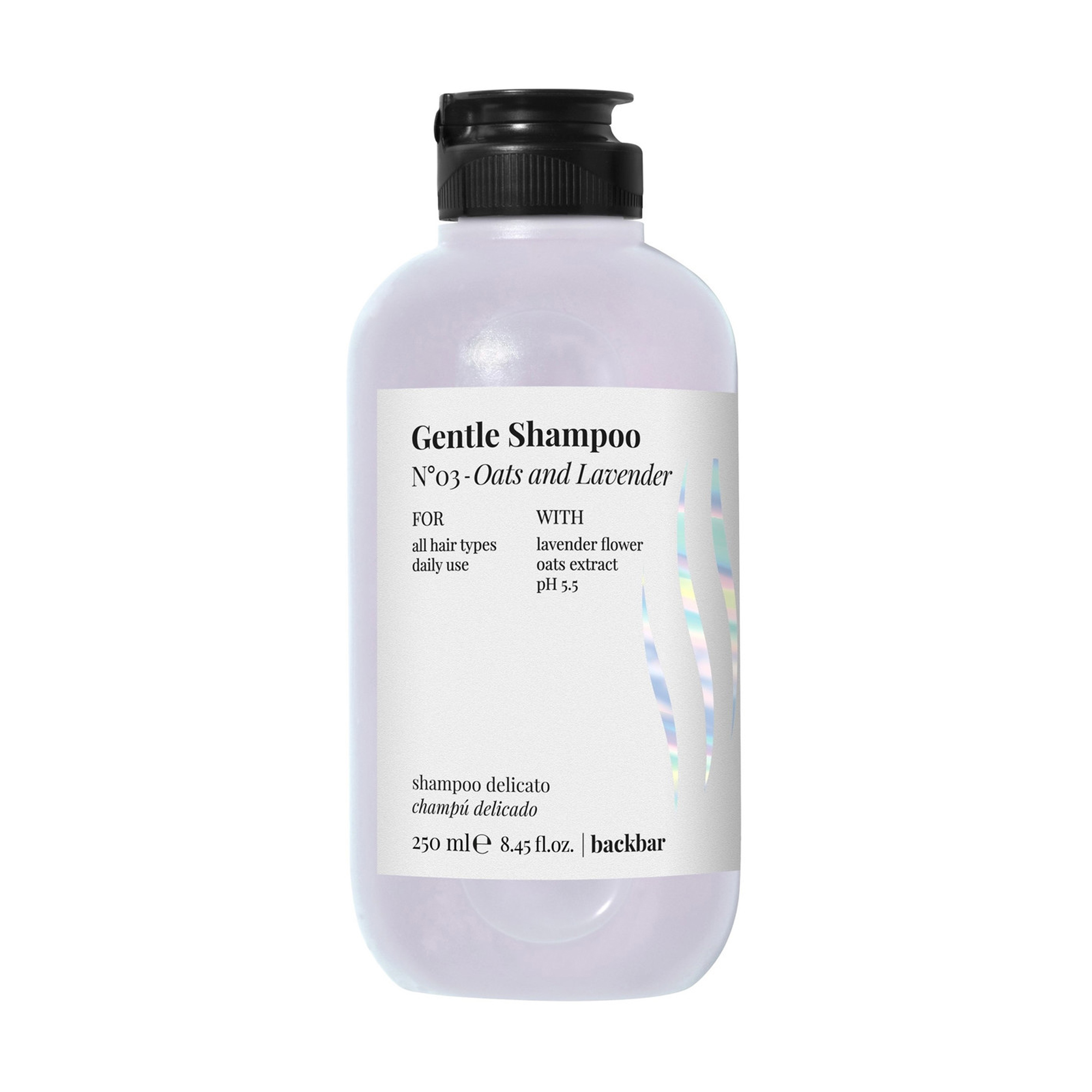 Шампунь FarmaVita Backbar Gentle Shampoo №3 Овес та лаванда, для всіх типів волосся, 250 мл