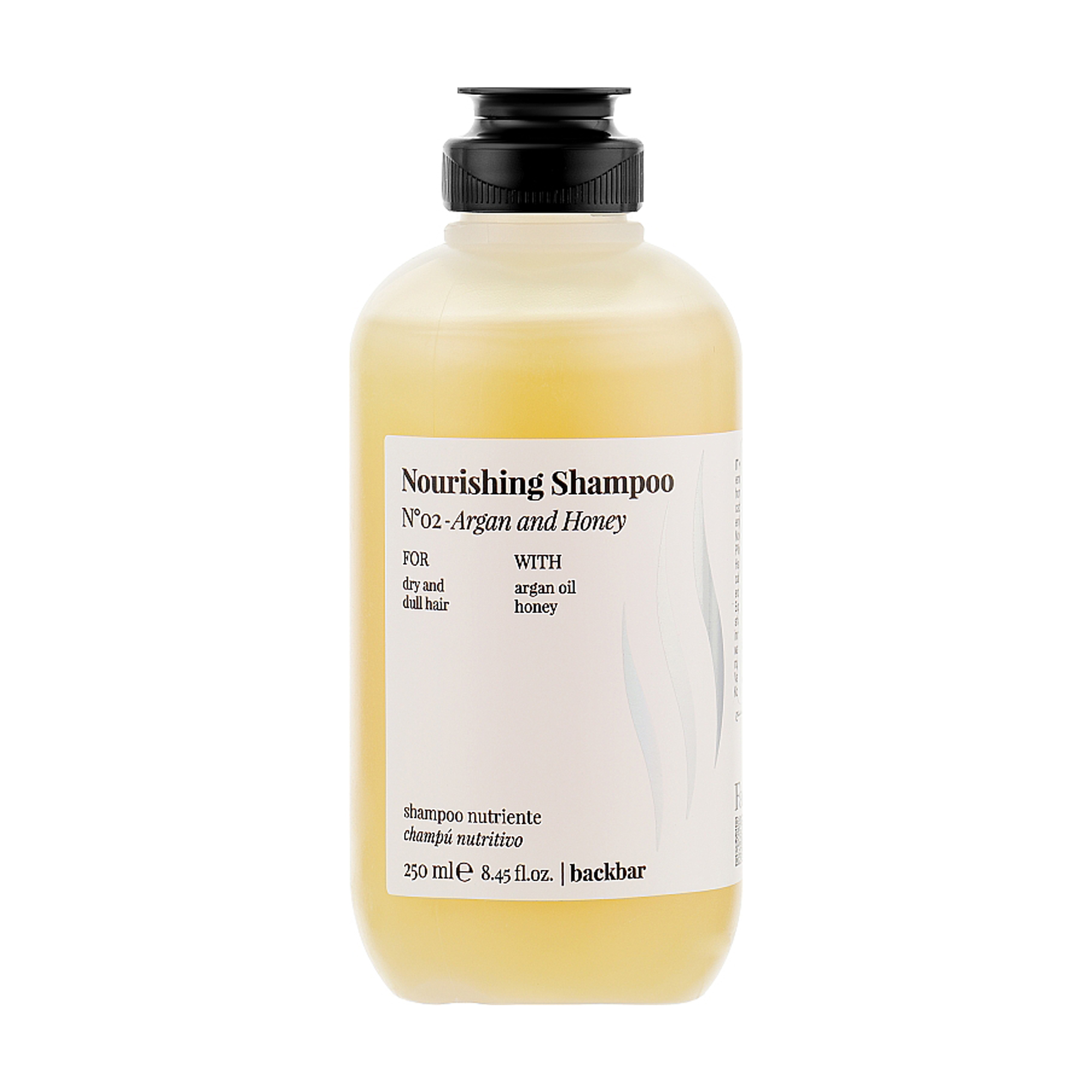 Шампунь FarmaVita Backbar Nourishing Shampoo №2 Арганія та мед, для сухого та пошкодженого волосся, 250 мл
