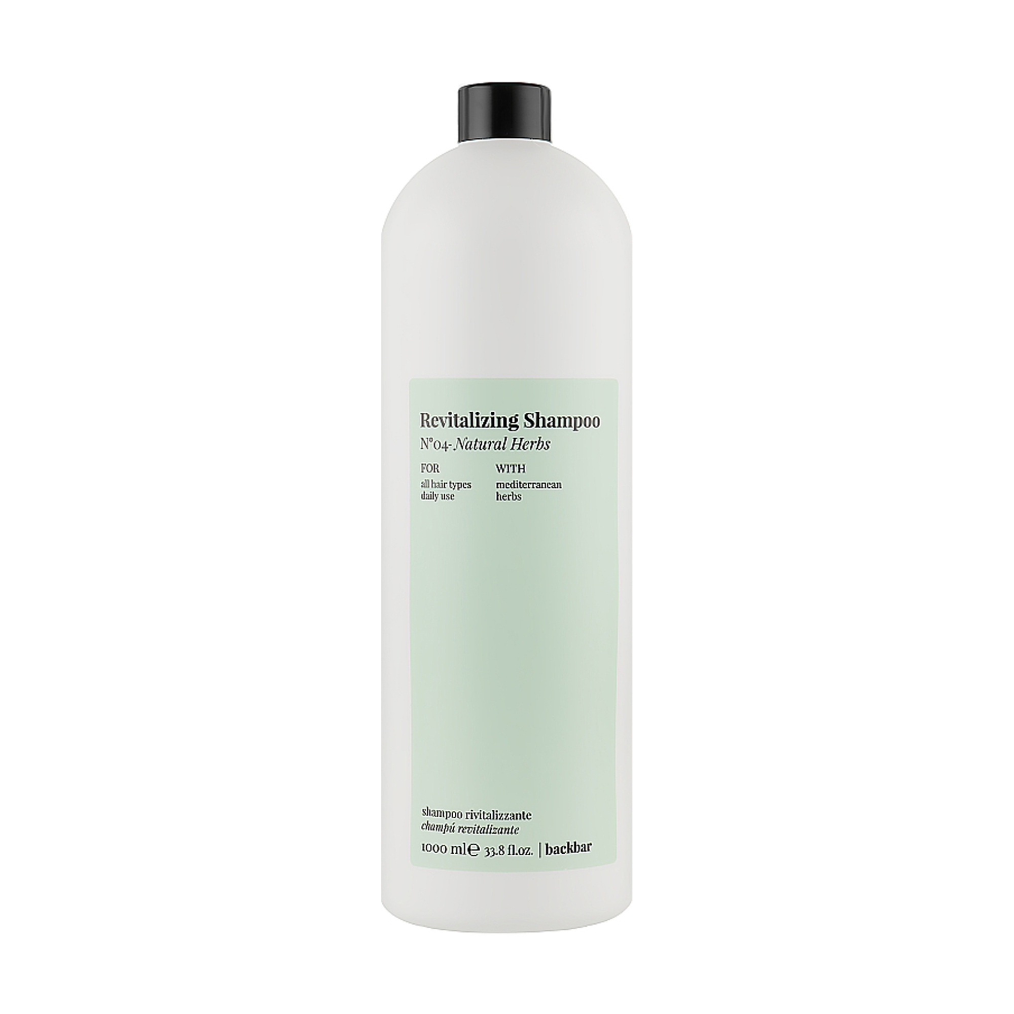 Шампунь FarmaVita Backbar Revitalizing Shampoo №4 Натуральні трави, для всіх типів волосся, 1 л
