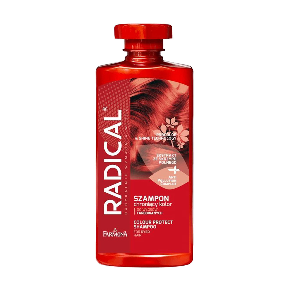 Шампунь Farmona Radical Pro Color &amp; Shine Technology Shampoo для фарбованого та меліруваного волосся, 400 мл
