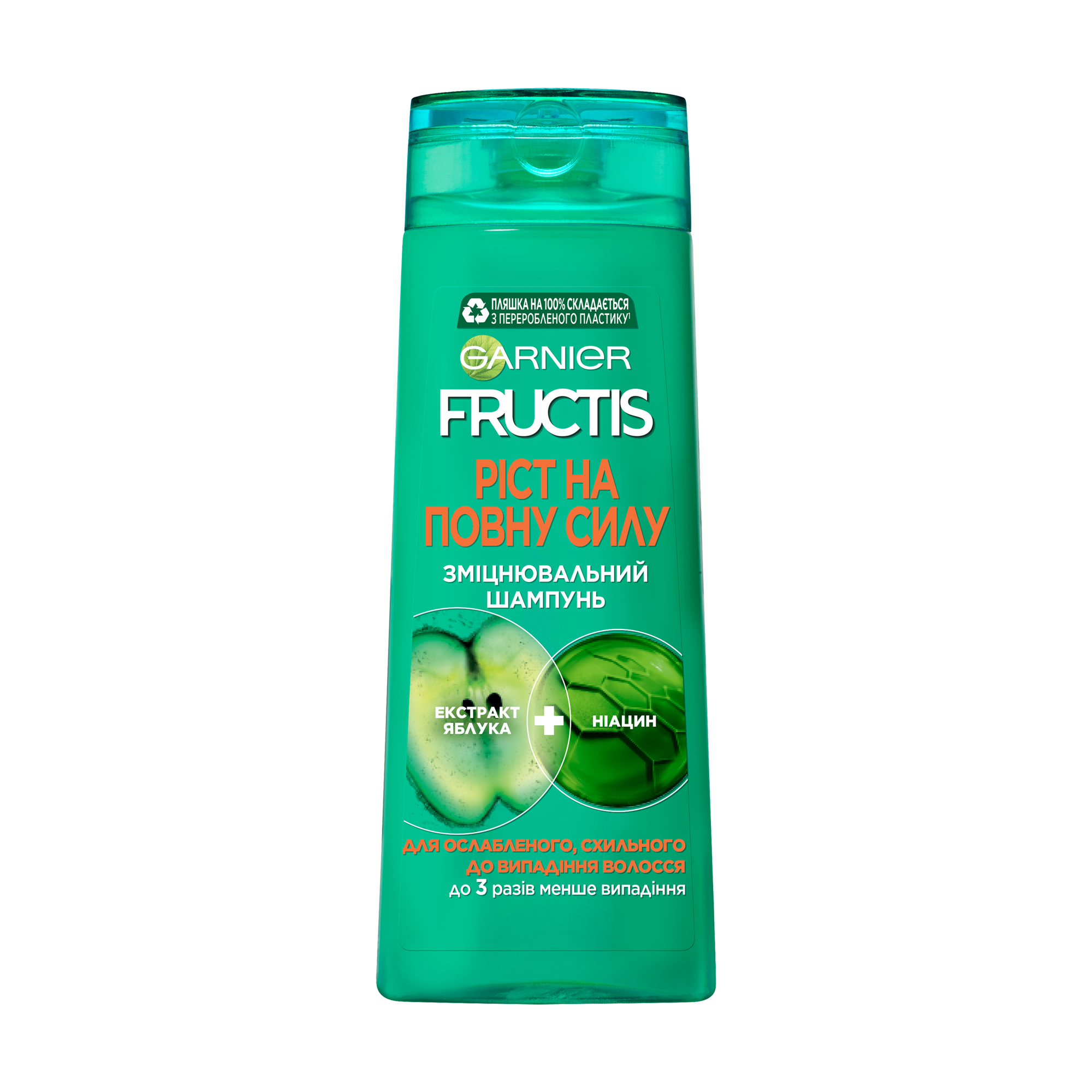 Шампунь Garnier Fructis Ріст на повну силу, для ослабленого волосся, схильного до випадіння, 400 мл