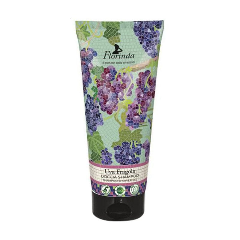 Шампунь-гель для душу Florinda Mosaics Shampoo Shower Gel Виноград-полуниця, 200 мл