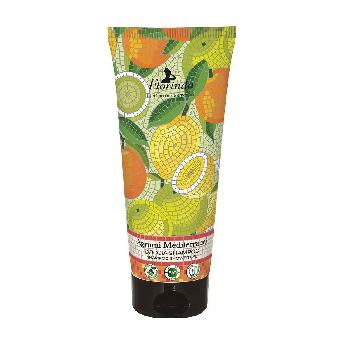 Шампунь-гель для душу Florinda Mosaics Shampoo Shower Gel Середземноморський цитрус, 200 мл