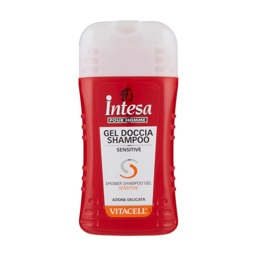 Шампунь-гель для душу Intesa Pour Homme Gel Doccia Shampoo Sensitive Vitacell для чутливої шкіри, 250 мл
