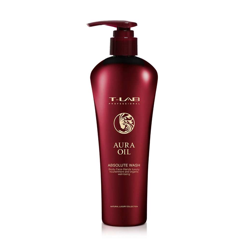 Шампунь-гель T-Lab Professional Aura Oil Absolute Wash для волосся та тіла, 300 мл