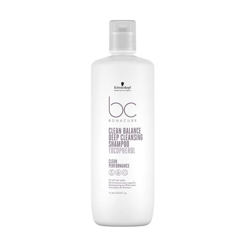 Шампунь глибокого очищення Schwarzkopf Professional BC Bonacure Clean Balance Deep Cleansing Shampoo Tocopherol для всіх типів волосся, 1 л