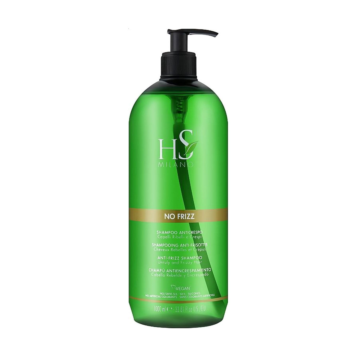 Шампунь HS Milano No Frizz Anti-Frizz Shampoo для неслухняного та хвилястого волосся, 1 л