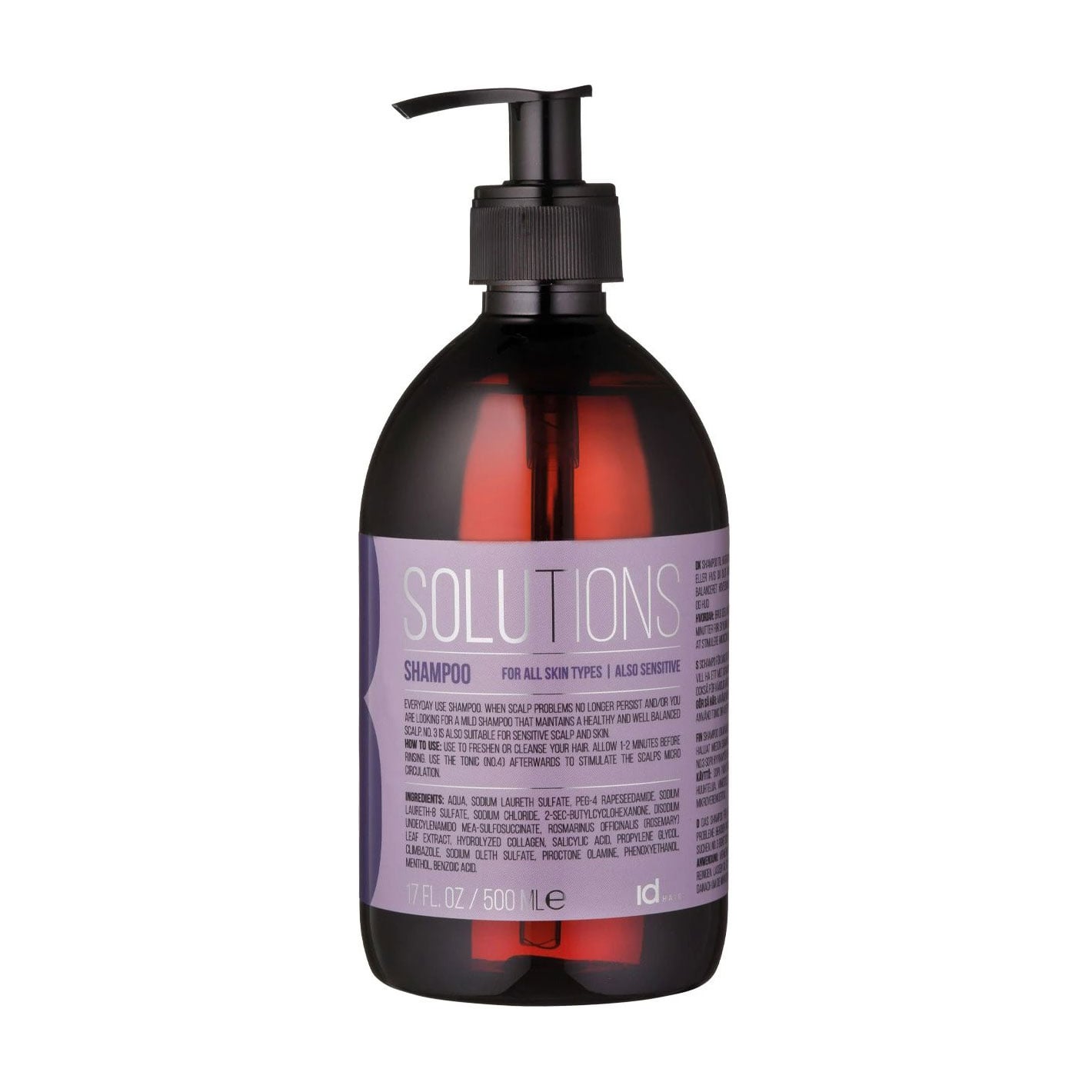 Шампунь IdHair Solutions 3 Shampoo для всіх типів шкіри голови, 500 мл
