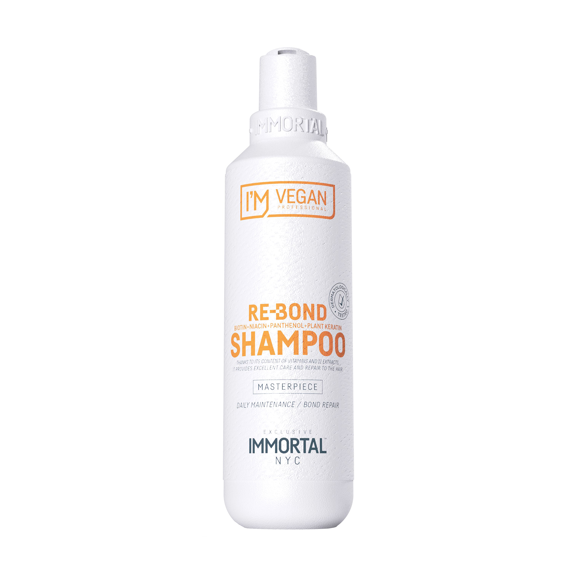Шампунь Immortal NYC I'm Vegan Re-Bond Shampoo для глибокого відновлення пошкодженого волосся, 250 мл