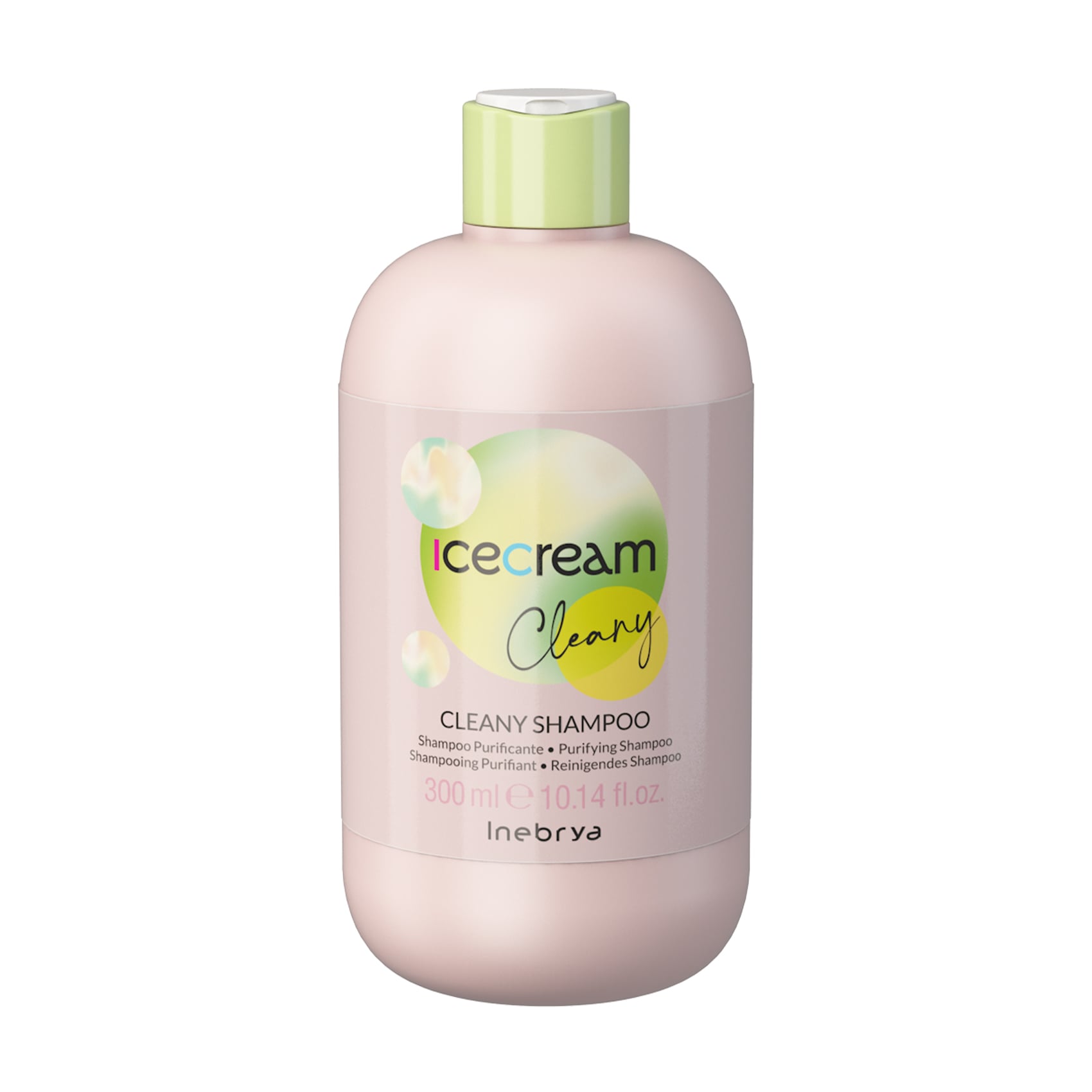 Шампунь Inebrya Ice Cream Cleany Shampoo проти лупи, для проблемної та чутливої шкіри голови, 300 мл