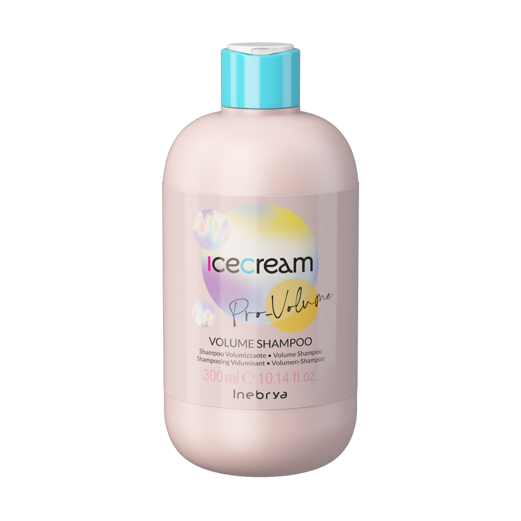 Шампунь Inebrya Ice Cream Pro-Volume Shampoo pH 5.5 для об'єму тонкого волосся, з аргініном, 300 мл