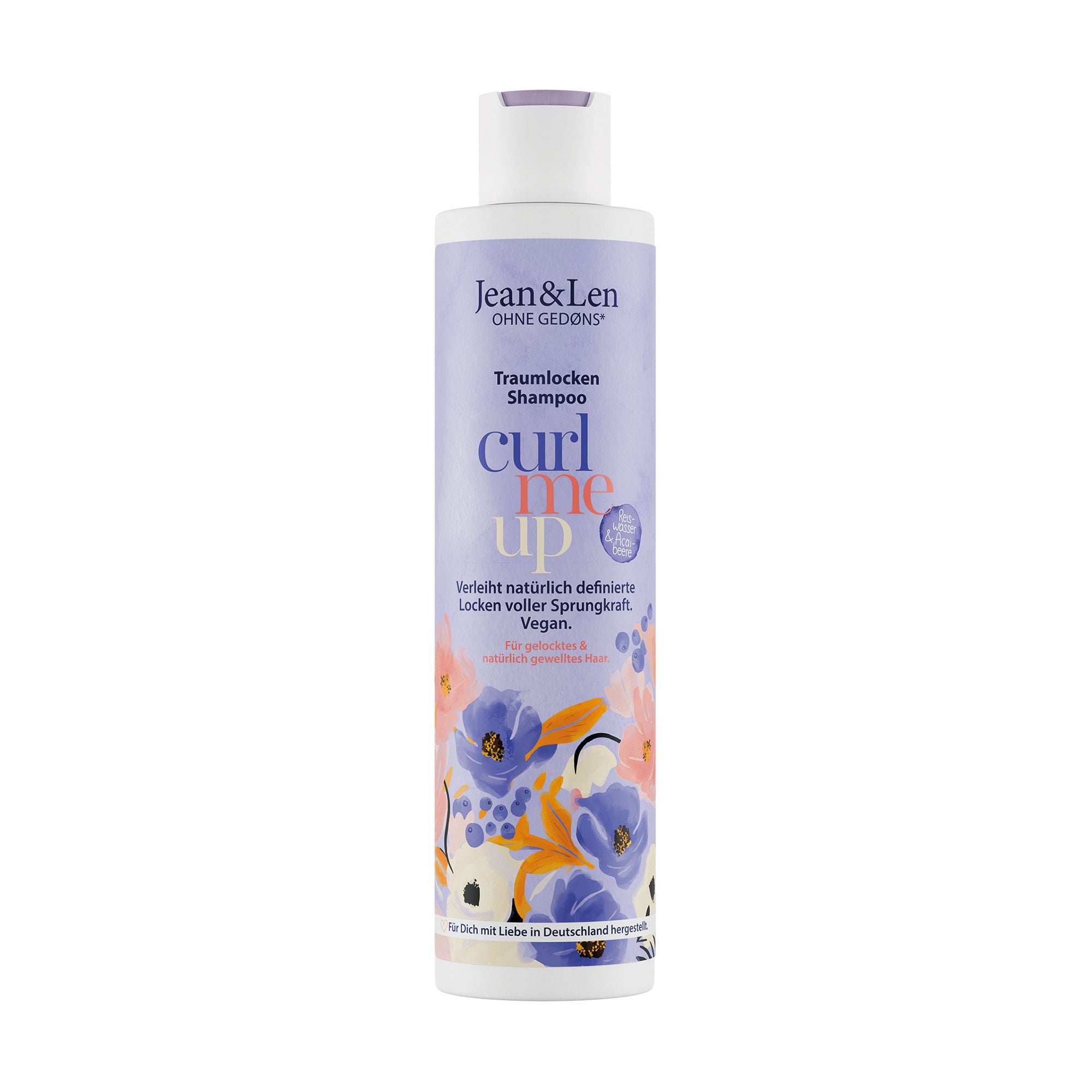 Шампунь Jean &amp; Len Shampoo Рисова вода та ягоди асаї, для кучерявого волосся, 300 мл