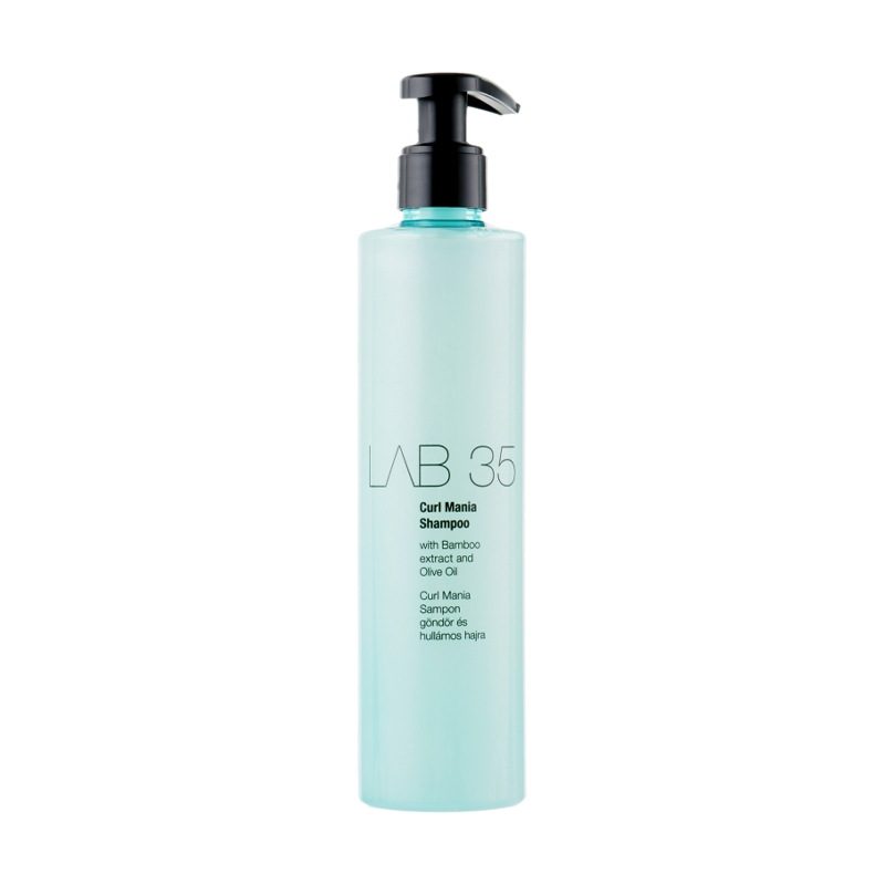 Шампунь Kallos Cosmetics Lab 35 Curl Mania Shampoo для кучерявого та в'юнкого волосся, з екстрактом бамбуку та оливковою олією, 300 мл