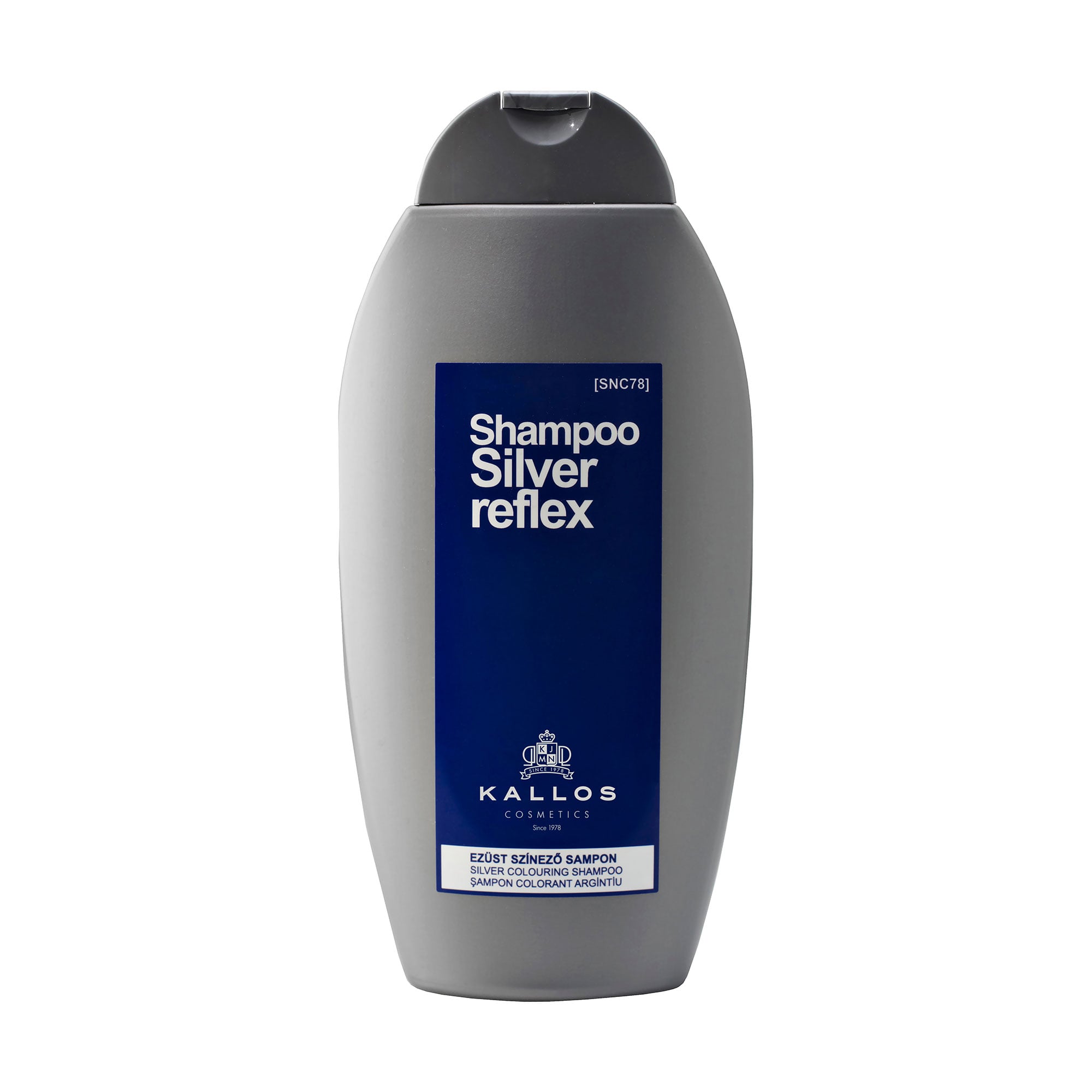 Шампунь Kallos Cosmetics Silver Reflex Shampoo для блондованого та сивого волосся, 350 мл