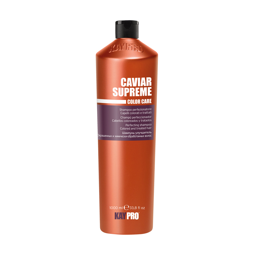Шампунь KayPro Caviar Supreme Color Care Perfecting Shampoo для фарбованого та хімічно обробленого волосся, з ікрою, 1 л