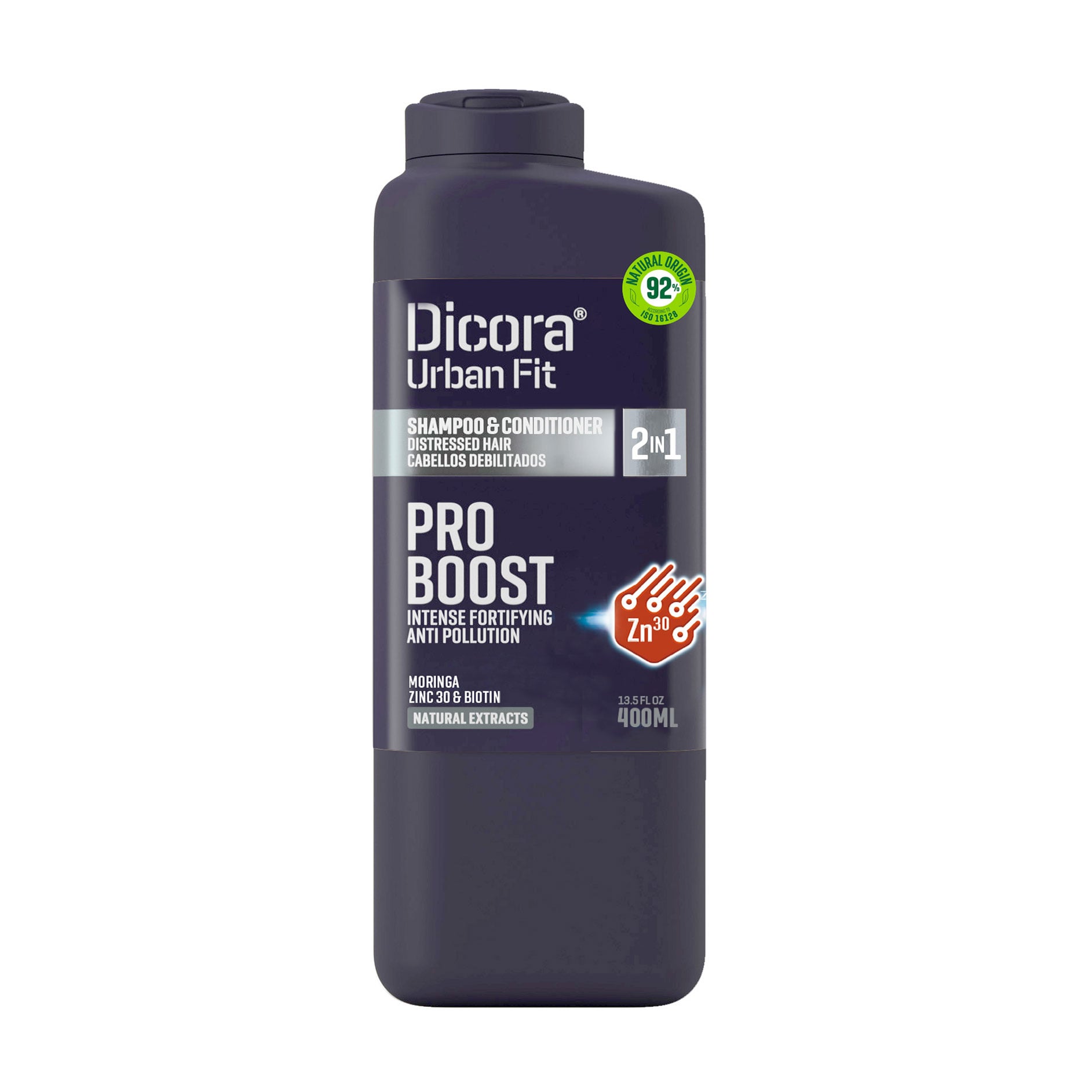 Шампунь-кондиціонер Dicora Urban Fit Pro Boost Shampoo &amp; Conditioner 2 in 1 для ослабленого волосся, 400 мл