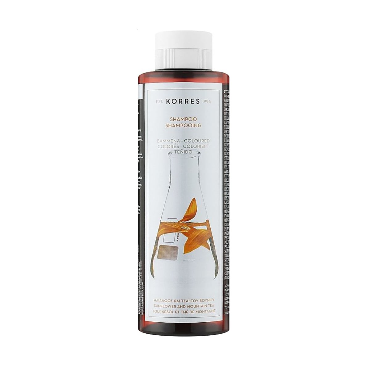 Шампунь Korres Sunflower And Mountain Tea Shampoo для фарбованого волосся, 250 мл