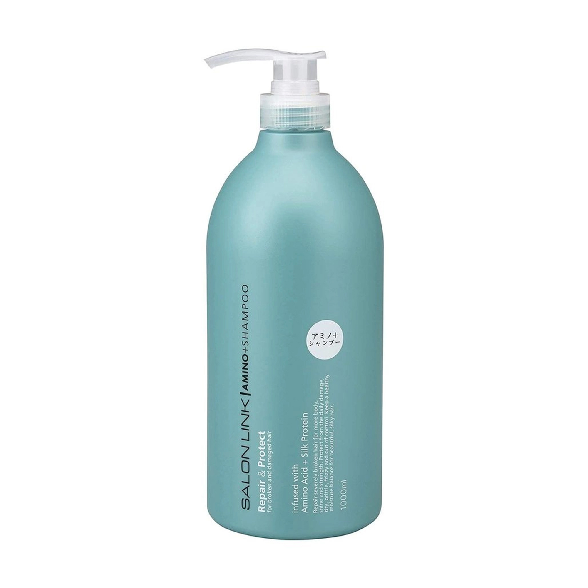 Шампунь Kumano Cosmetics Salon Link Amino Shampoo Відновлення та захист, для ламкого та пошкодженого волосся, 1 л