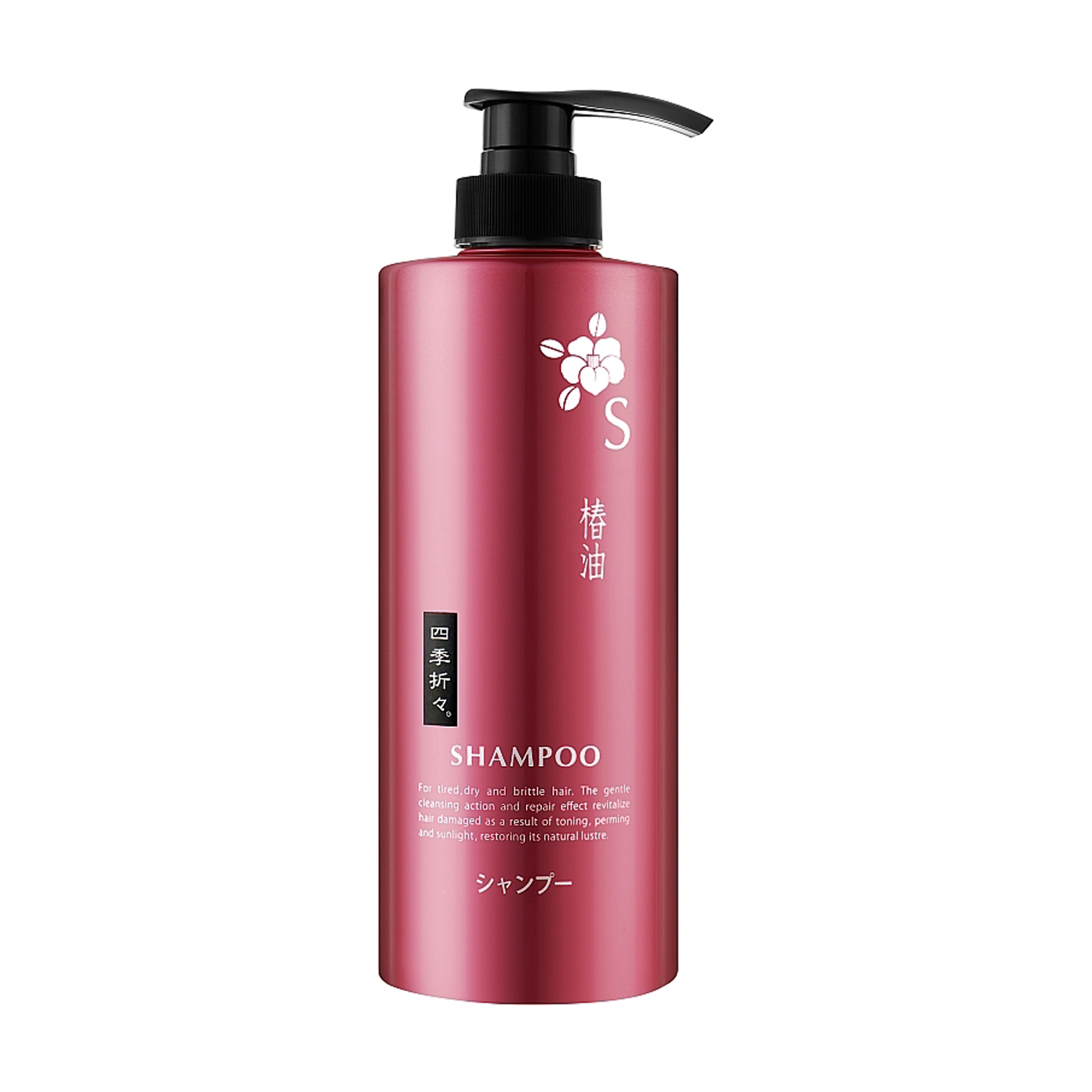 Шампунь Kumano Cosmetics Tsubaki Red Camellia Oil Shampoo для втомленого, сухого та ламкого волосся, 600 мл