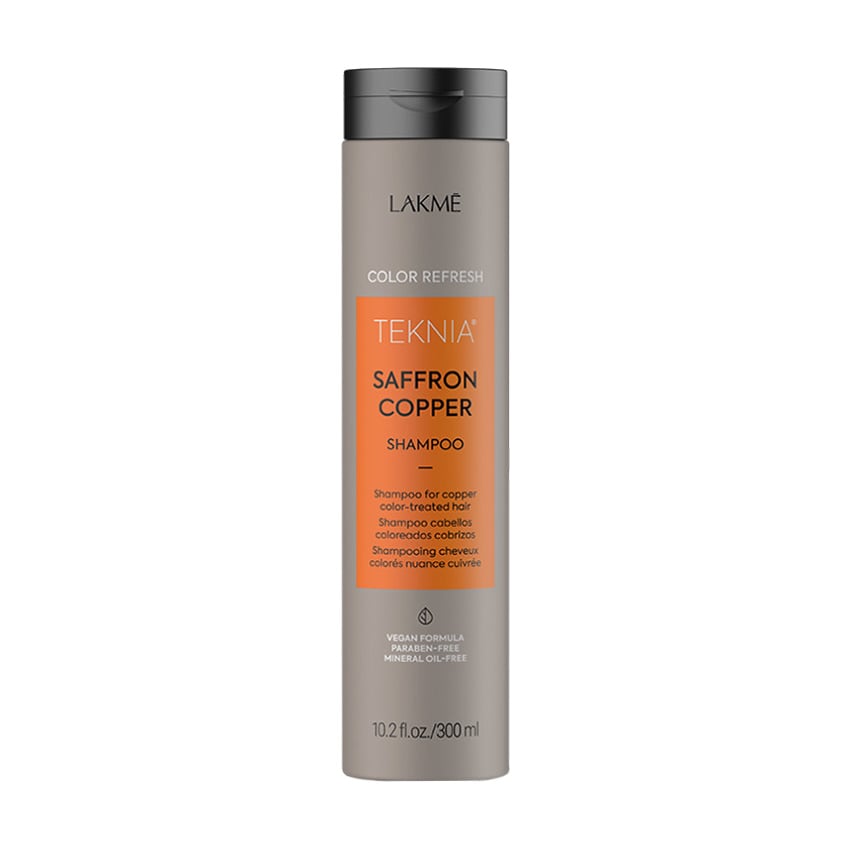 Шампунь Lakme Teknia Color Refresh Saffron Copper Shampoo для фарбованого волосся мідних відтінків, 300 мл