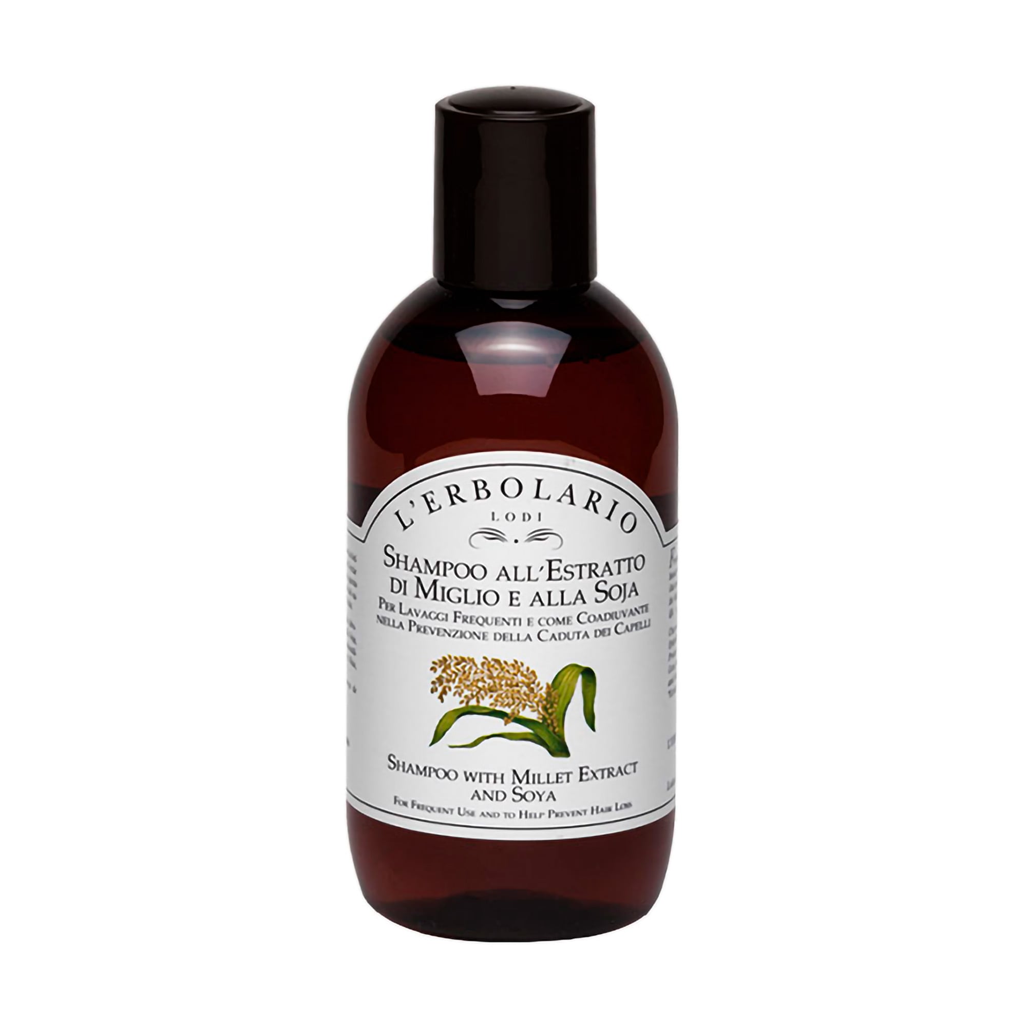 Шампунь L'Erbolario Shampoo з екстрактом проса та сої, 200 мл