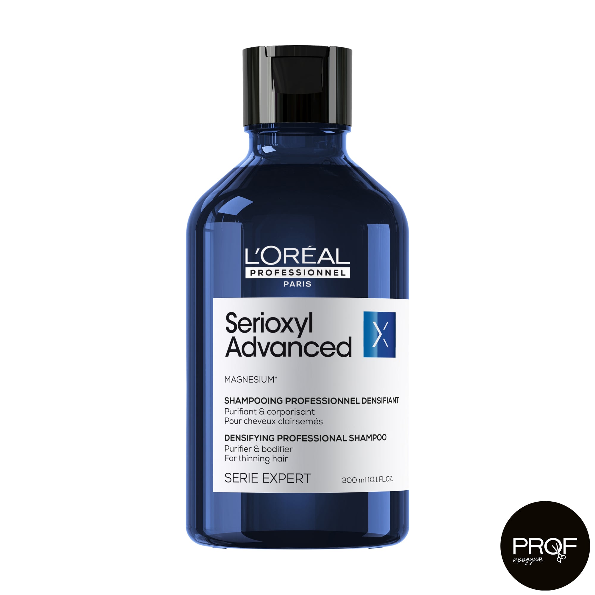 Шампунь L'Oreal Professionnel Serioxyl Advanced Densifying Professional Shampoo для зміцнення тонкого волосся, 300 мл