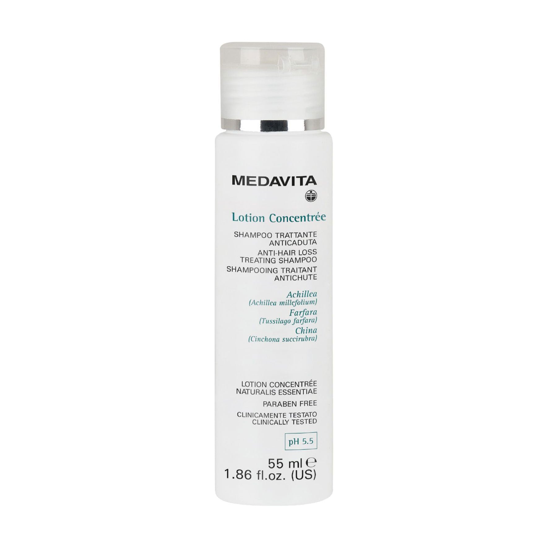 Шампунь Medavita Lotion Concentree Anti-Hair Loss Treating Shampoo проти випадіння волосся, 55 мл