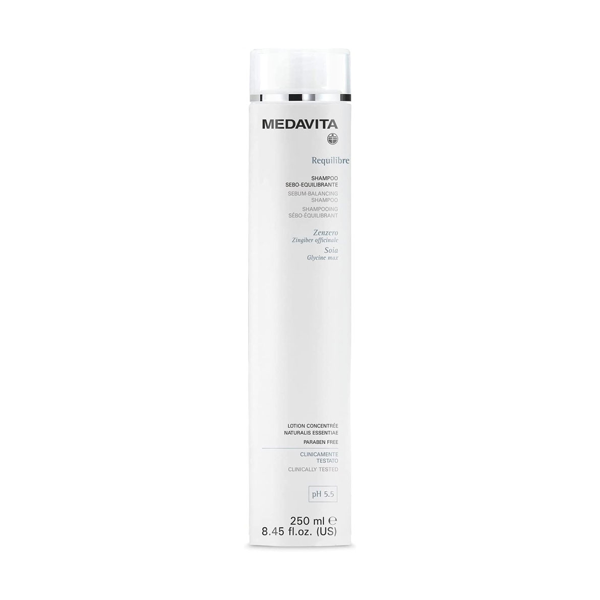 Шампунь Medavita Requilibre Sebum-Balancing Shampoo для відновлення балансу жирної шкіри голови, 250 мл