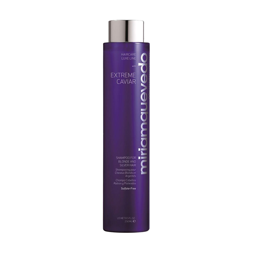 Шампунь Miriam Quevedo Extreme Caviar Shampoo For White And/Or Grey Hair для світлого та сивого волосся, 250 мл