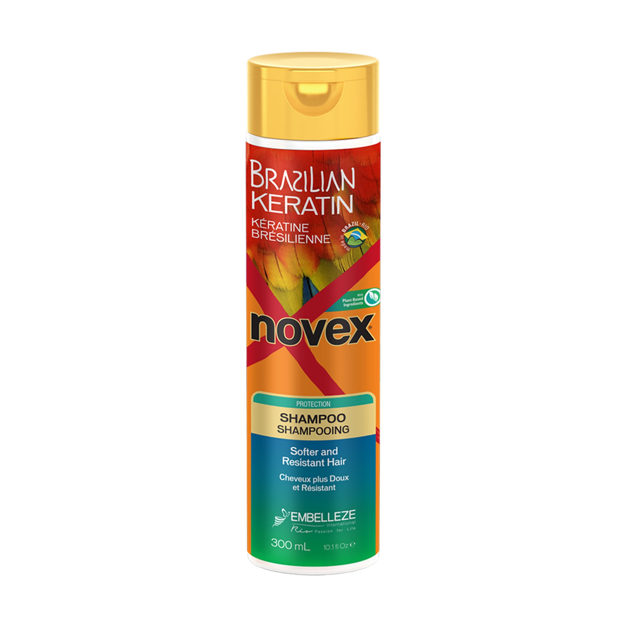 Шампунь Novex Brazilian Keratin для сухого та пошкодженого волосся, 300 мл