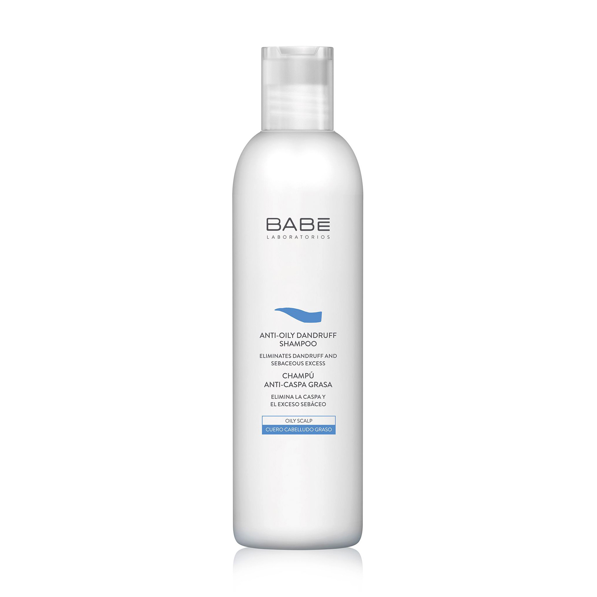 Шампунь проти лупи для жирної шкіри голови BABE Laboratorios Anti-Oily Dandruff Shampoo, 250 мл