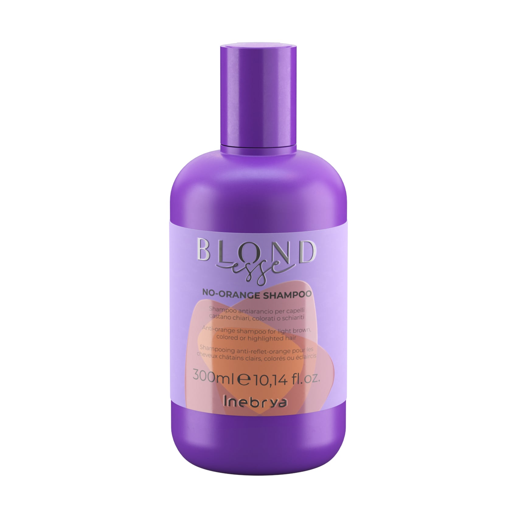 Шампунь проти помаранчевого відтінку Inebrya Blondesse No-Orange Shampoo для русявого, пофарбованого та мелірованого волосся, 300 мл