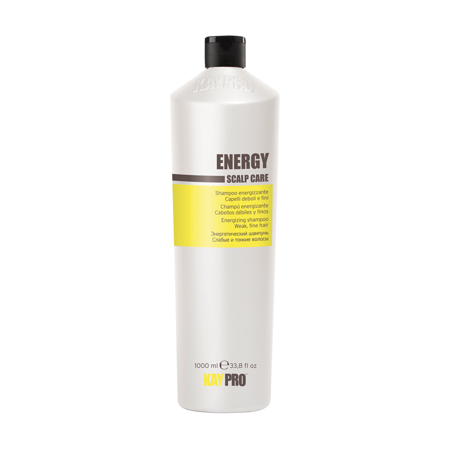 Шампунь проти випадіння волосся KayPro Energy Scalp Care Shampoo для ослабленого та тонкого волосся, 1 л