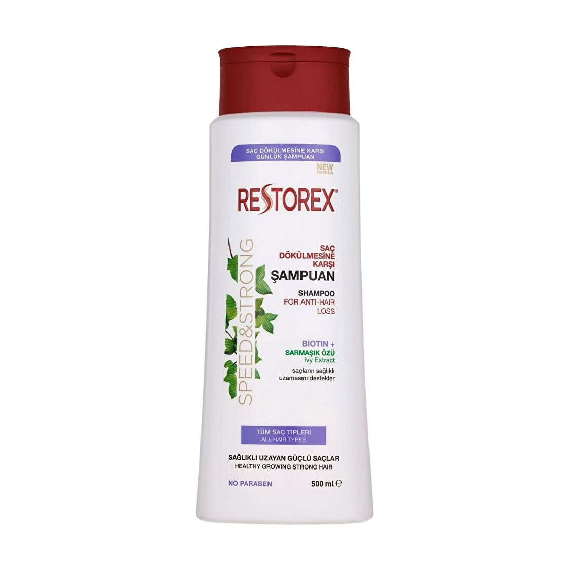 Шампунь проти випадіння волосся Restorex Speed &amp; Strong Shampoo, 500 мл