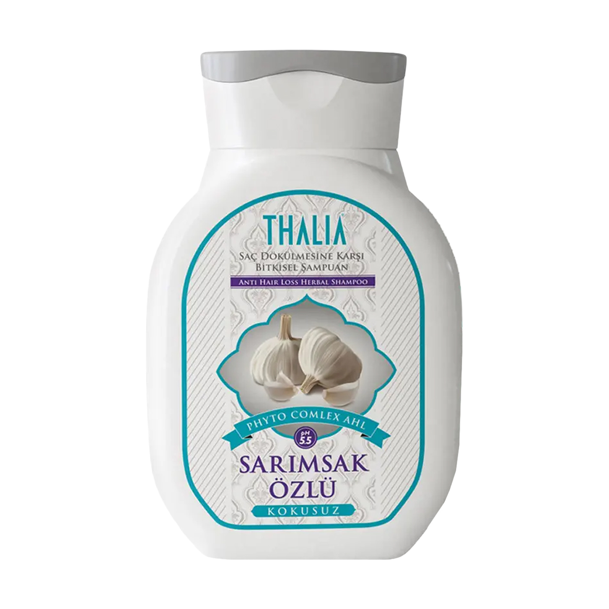 Шампунь проти випадіння волосся Thalia Anti Hair Loss Herbal Shampoo з фітокомплексом та часником, 300 мл