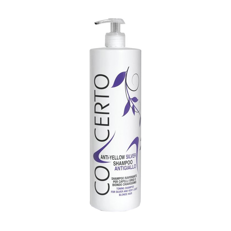 Шампунь Punti Di Vista Concerto Anti-Yellow Silver Shampoo від жовтизни, для знебарвленого й сивого волосся, 1 л